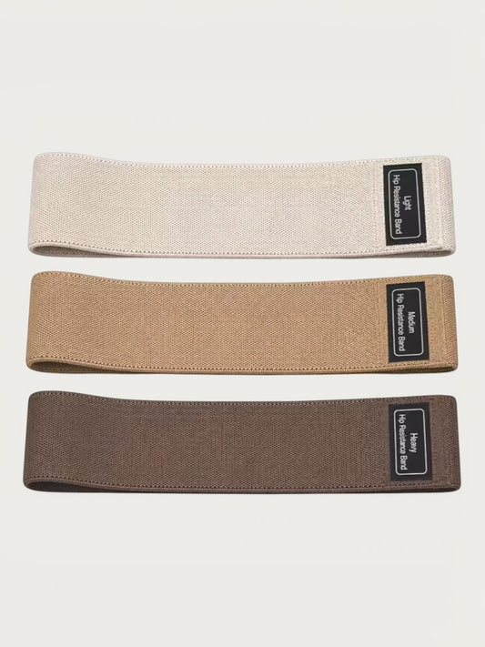 Fabric Resistance Bands – Set of 3 | Anti-Roll | Light, Medium, Heavy