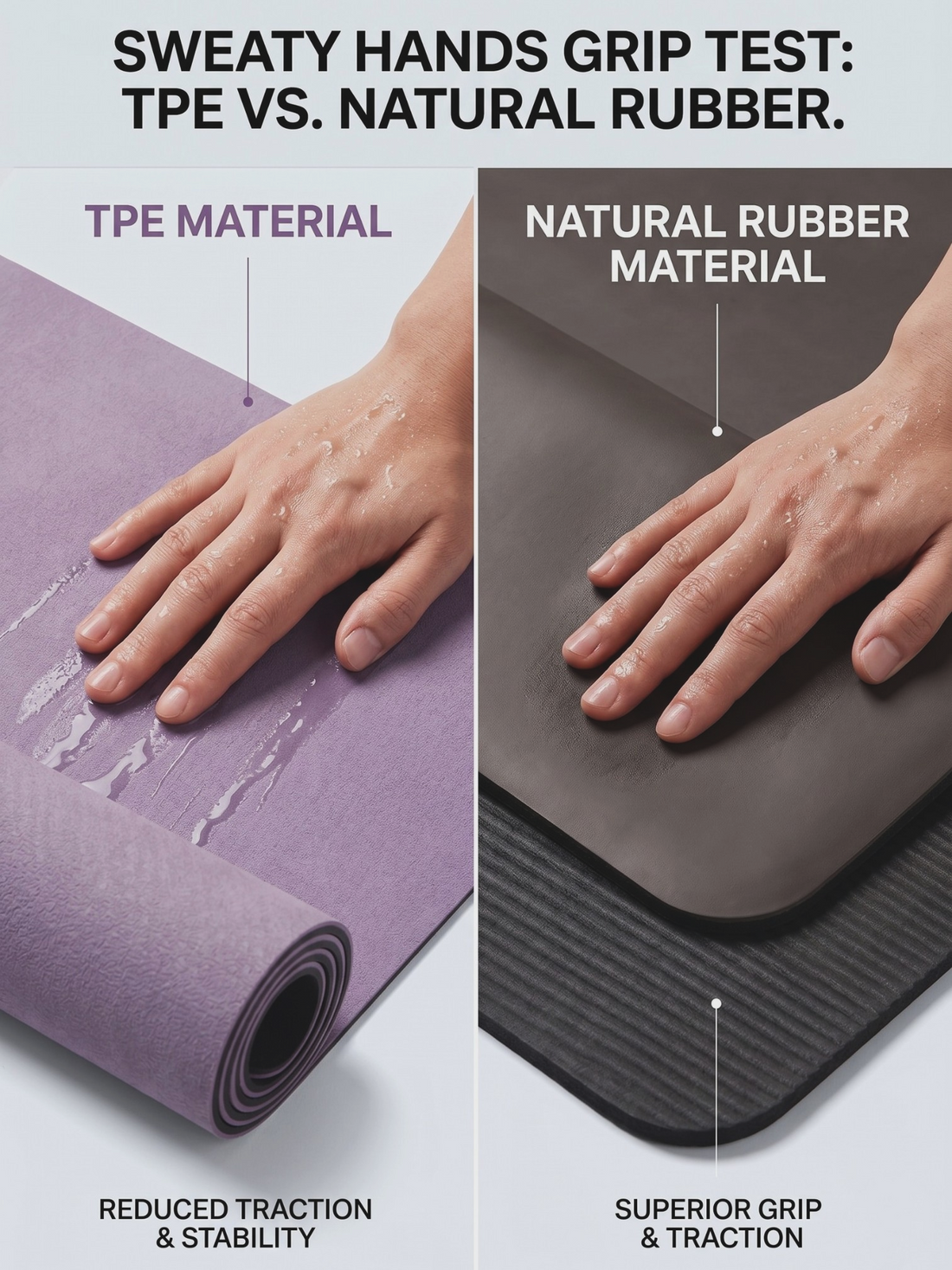The Real Difference Between PVC, TPE, and Natural Rubber Pilates Mats