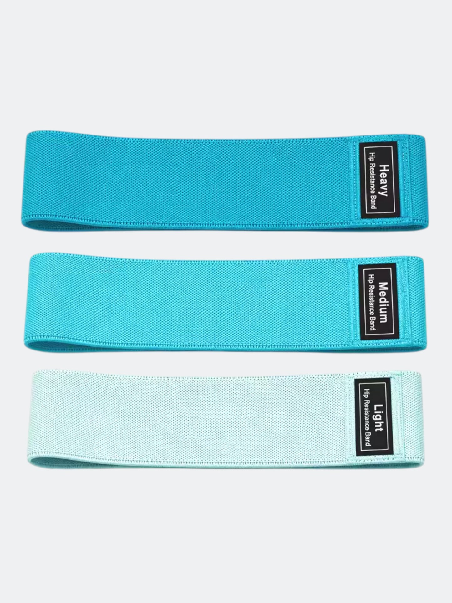 Fabric Resistance Bands – Set of 3 | Anti-Roll | Light, Medium, Heavy