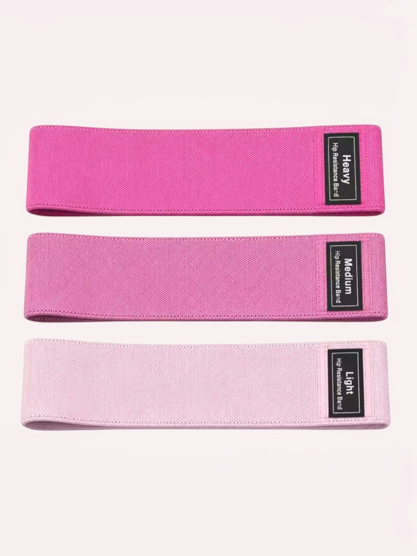 Fabric Resistance Bands – Set of 3 | Anti-Roll | Light, Medium, Heavy